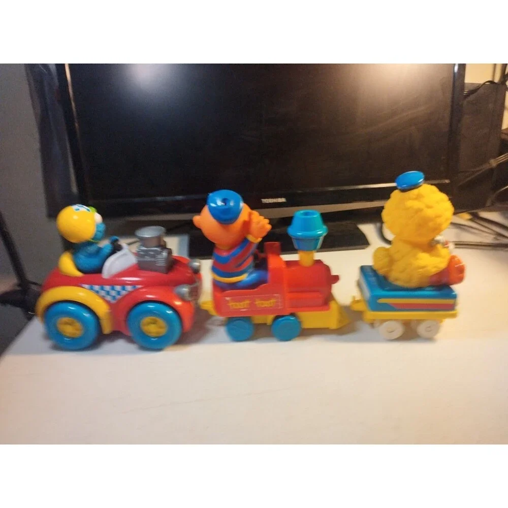 Vintage 1990's Tyco Sesame Street Vehicle Lot Of 3